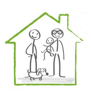 Hausbau, Baufinanzierung, Familie