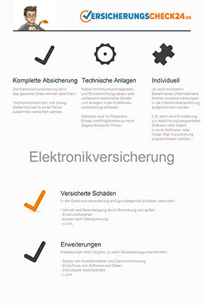 Elektronikversicherung - Infografik