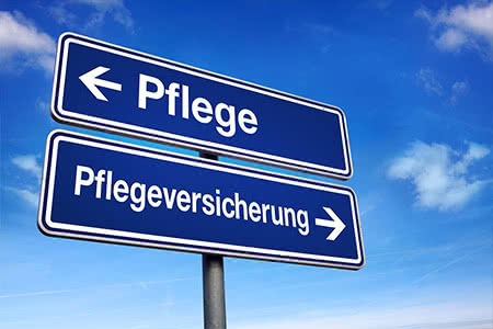 Pflegezusatzversicherung - Wechsel-Wegweiserschilder
