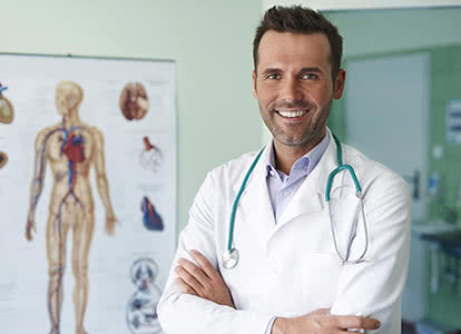 Private Krankenversicherung - Zufriedener Arzt