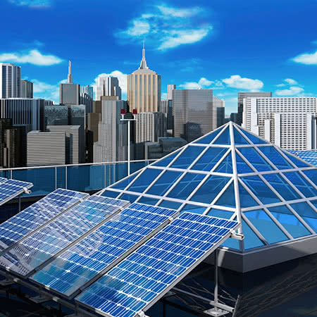 Photovoltaik Versicherung - Geschäftsgebäude